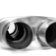 2x ulaza / 2x izlaza Srednji prigušivaš od nehrđajućeg čelika RACES 62, ulaz/izlaz 2,75" (70mm) | race-shop.hr