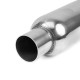 1x ulaz / 1x izlaz Srednji prigušivaš od nehrđajućeg čelika RACES 2, ulaz/izlaz 2" (51mm) | race-shop.hr
