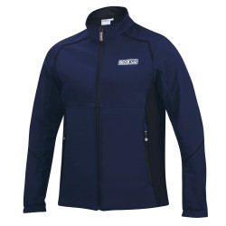 Sparco Soft Shell Jacket 2026, blue marine/black