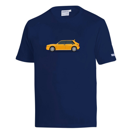 Majice Spacro T-shirt LANCIA HF DELTA INTEGRALE, blue marine/yellow | race-shop.hr