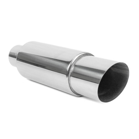 Okrugle- jednozidne Stražnji lonac RACES Chrome 89mm, ulaz 2,5" (63mm) | race-shop.hr