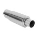 Okrugle- jednozidne Stražnji lonac RACES Chrome 89mm, ulaz 3" (76mm) | race-shop.hr