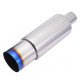 Okrugle- jednozidne RACES Stainless steel muffler tip BURNT - 57mm | race-shop.hr