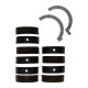 Dijelovi motora Manley Main Bearing MITSU Main Bearings WO THRUST | race-shop.hr