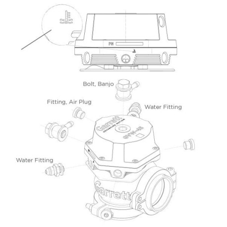 Accessories GARRETT 895519-0001 FITTING AIR PLUG 10MM FOR WASTEGATE GVW-40 | race-shop.hr