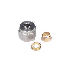 Haltech 1/4" Nut and Brass Ferrule Only