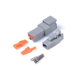 Haltech Plug and Pins Only Set Deutsch DTM-2 Conn (7.5 Amp)
