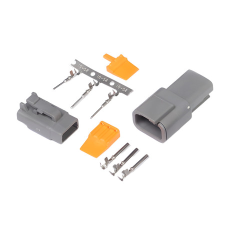 Haltech Haltech Plug and Pins Only Set Deutsch DTM-3 Conn (7.5 Amp) | race-shop.hr