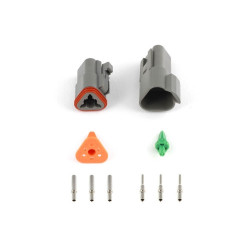 Haltech Plug & Pins Only Set DT-3 Conn (DT06-3S + DT04-3P) (