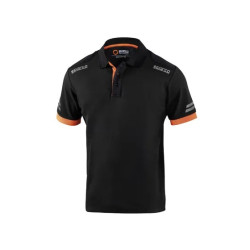 Polo majica SPARCO TECH TW, crna/narančasta