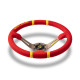 Volani 3 spokes steering wheel MOMO DRIFTING 350mm, red microfibre | race-shop.hr