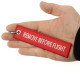 Privjesci RACES Privjesak za ključeve Jet tag - REMOVE BEFORE FLIGHT Crvena | race-shop.hr