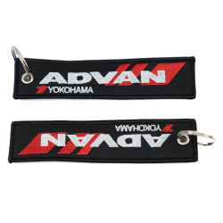 RACES Jet tag keychain - YOKOHOMA ADVAN Black