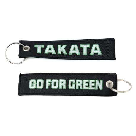 Privjesci RACES Privjesak za ključeve Jet tag - TAKATA GO FOR GREEN Crna | race-shop.hr
