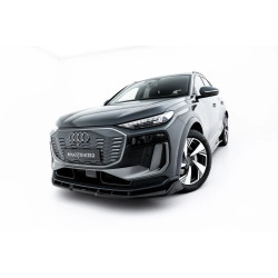 MAXTON DESIGN prednji lip za Audi Q6 e-tron Standard / S-Line / SQ6 e-tron SUV / Sportback Mk1, sjajna crna