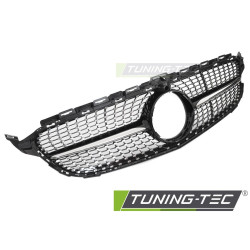 Rešetka Diamond za MERCEDES W205 14-18 / S205 14-18 / C205 15-18 / A205 16-18 (Crno kromirana s OTVOROM ZA KAMERU)