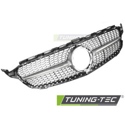Sportska rešetka za MERCEDES W205 18-21 / S205 18-21 / C205 18-23 / A205 18-23 (Dijamantno srebrna krom)