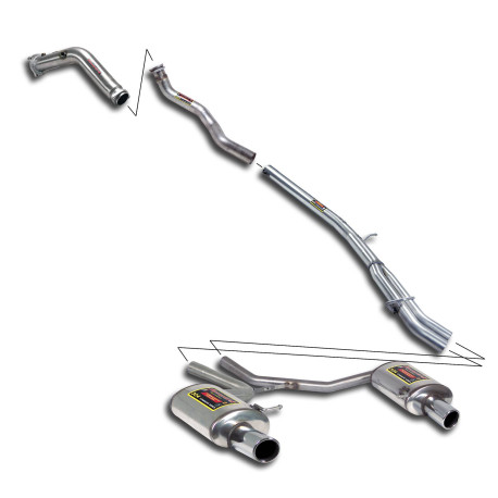 Ispušni sistemi SUPERSPRINT Supersprint Track performance pack AUDI A4 2.0 TFSI Sedan + Avant 05-09 | race-shop.hr