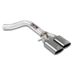 Supersprint Rear pipe Right 100x75 "Gun Metal Grey" (Muffler delete) AUDI A6 C7 4G 1.8 TFSI 15-18