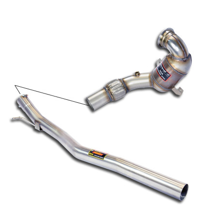 Ispušni sistemi SUPERSPRINT Supersprint Turbo downpipe kit + Metallic catalytic converterFor OEM centre exhaust AUDI S3 8V QUATTRO 2.0 TFSI 13-15 | race-shop.hr