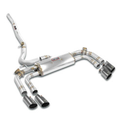 Supersprint Rear exhaust with valve OO100 Right - OO100 Left "Gun Metal Grey" BMW U10 X2 M 35i xDrive 2.0i Turbo 24+