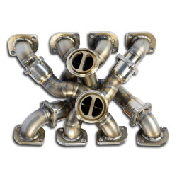 Supersprint Manifold Right + Left STEEL 310Sfor OEM turbo charger BMW G05 X5 M60i xDrive - Mild Hybrid 22+ (with valve)