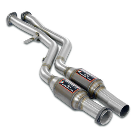 Ispušni sistemi SUPERSPRINT Supersprint Front Metallic catalytic converter right - left + "X-Pipe" BMW E32 - All models (For S38 engine conversion) | race-shop.hr