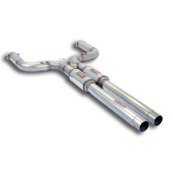 Supersprint Centre exhaust Right - Left with "H-Pipe" MASERATI Ghibli 3.0i V6 13-17 (with valve)