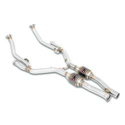 Supersprint Intermediate pipes with Metallic catalytic Right + Left MERCEDES W140 600 SE V12 91-92