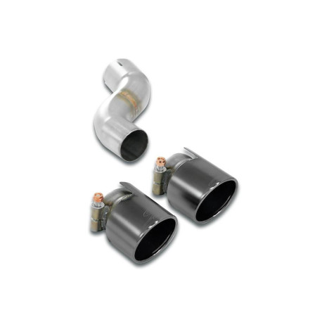 Ispušni sistemi SUPERSPRINT Supersprint Connecting pipe kit Right + "Gun Metal Grey" endpipe OO90 PORSCHE 991 Carrera / Carrera 4 3.4i 12-15 (with valve) | race-shop.hr