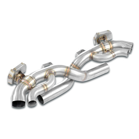 Ispušni sistemi SUPERSPRINT Supersprint Rear pipe kit Right - Left with valves (Muffler delete) PORSCHE 992 Carrera 19+ (with valve) | race-shop.hr