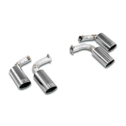 Supersprint Endpipe kit Right OO100 - Left OO100 "Gun Metal Grey" PORSCHE 536 CAYENNE SUV 3.0L V6 18-23 "Dual pipe" (Racing)