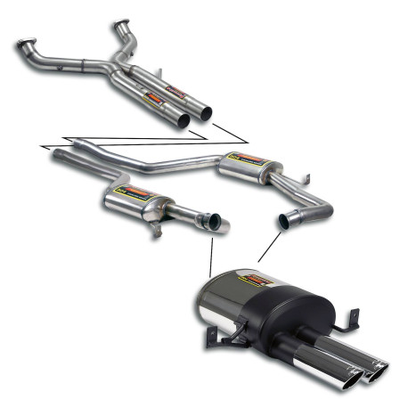 Ispušni sistemi SUPERSPRINT Supersprint Track performance pack, Sport end tips PORSCHE 928 S4 86-92 | race-shop.hr
