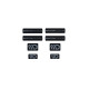 3D Sticker Set Maxton Design (Black and Grey)