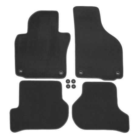 Za konkretan model Premium antracit Velur auto tepisi za za VOLKSWAGEN Golf V 2003-2009 4 kom | race-shop.hr