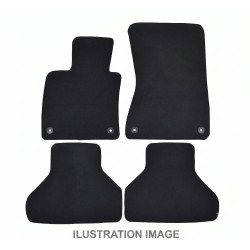 Premium antracit Velur auto tepisi za za FORD Transit Custom original 29cm fix 2023-up 2 kom