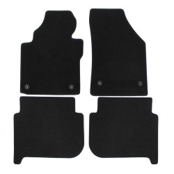 Premium Black velour car mats for VOLKSWAGEN Touran 2011-2015 4pcs