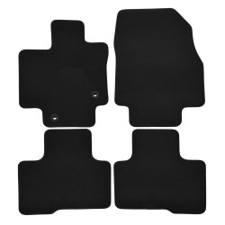 Premium Black velour car mats for TOYOTA Highlander Hybrid 2021-up 4pcs