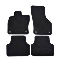 Premium Black Velur auto tepisi za za SEAT Leon IV 2020-up 4 kom