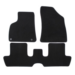 Premium Black Velur auto tepisi za za PEUGEOT 3008 2009-2016 4 kom