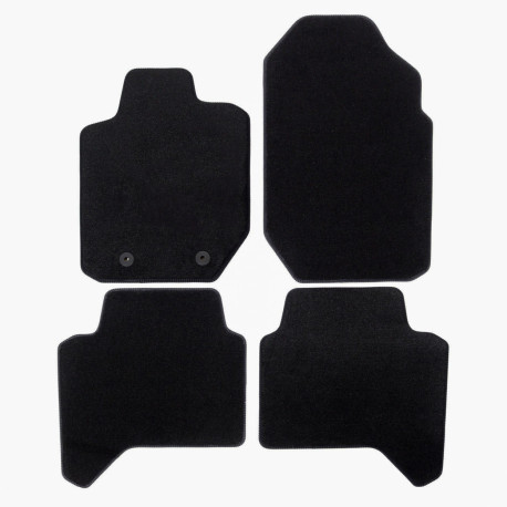 Za konkretan model Premium Black Velur auto tepisi za za FORD Ranger T6/T7 2013-up 4 kom | race-shop.hr