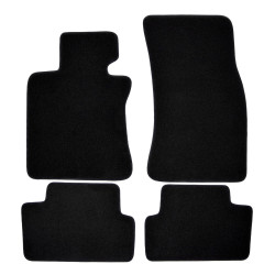 Premium Black Velur auto tepisi za za BMW 6 E63 2004-2010 4 kom