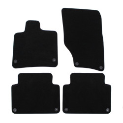Premium Black Velur auto tepisi za za AUDI Q7 7seats 2018-up 6 kom