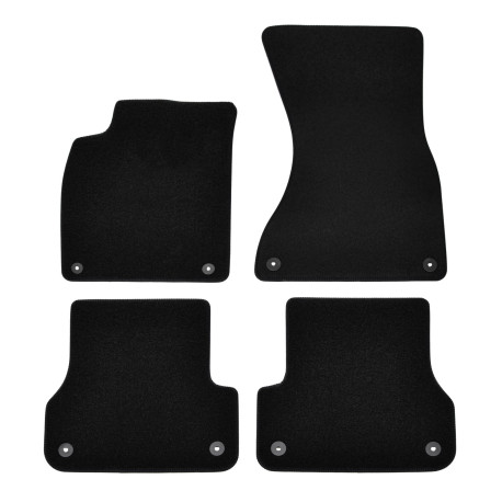 Za konkretan model Premium Black Velur auto tepisi za za AUDI A6 C7 2011-2018 4 kom | race-shop.hr