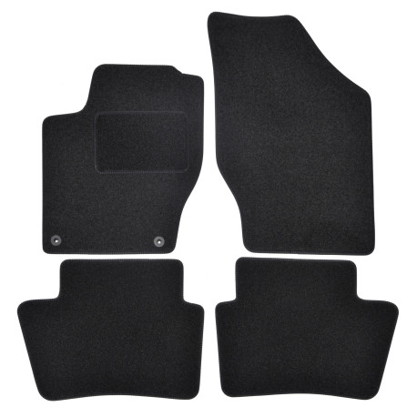 Za konkretan model Velur auto tepisi za za Citroen C4 II / DS4 2011-2018 4 kom | race-shop.hr