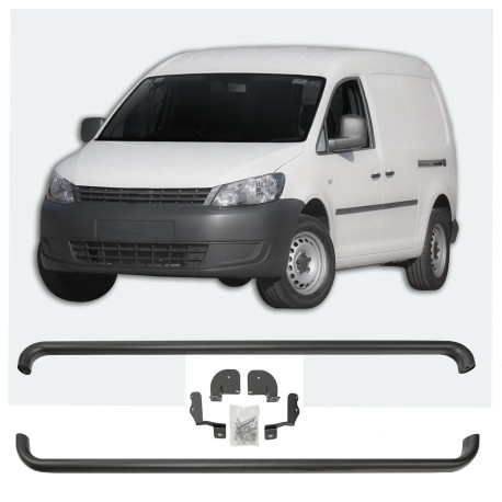 Bočne stepenice Bočne stepenice od nehrđajućeg čelika za VW Caddy 2010-up (Crne) | race-shop.hr