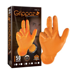 Grippaz 246 Protuklizne nitrilne rukavice, narančaste veličine XL/10 - 50 kom