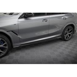 MAXTON DESIGN difuzori bočnih pragova za BMW X6 M-PACK G06 FACELIFT, sjajna crna, V1