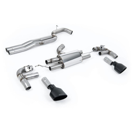 Ispušni sistemi Milltek Milltek Cat-back exhaust (loudest) for Audi RS3 Saloon/Sedan 400PS (non-GPF) 2017+ - Cerakote black tips | race-shop.hr