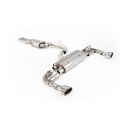 Milltek Cat-back exhaust polished tips for Audi RS3 Sportback (non-GPF) 2015-2017 - Resonated
